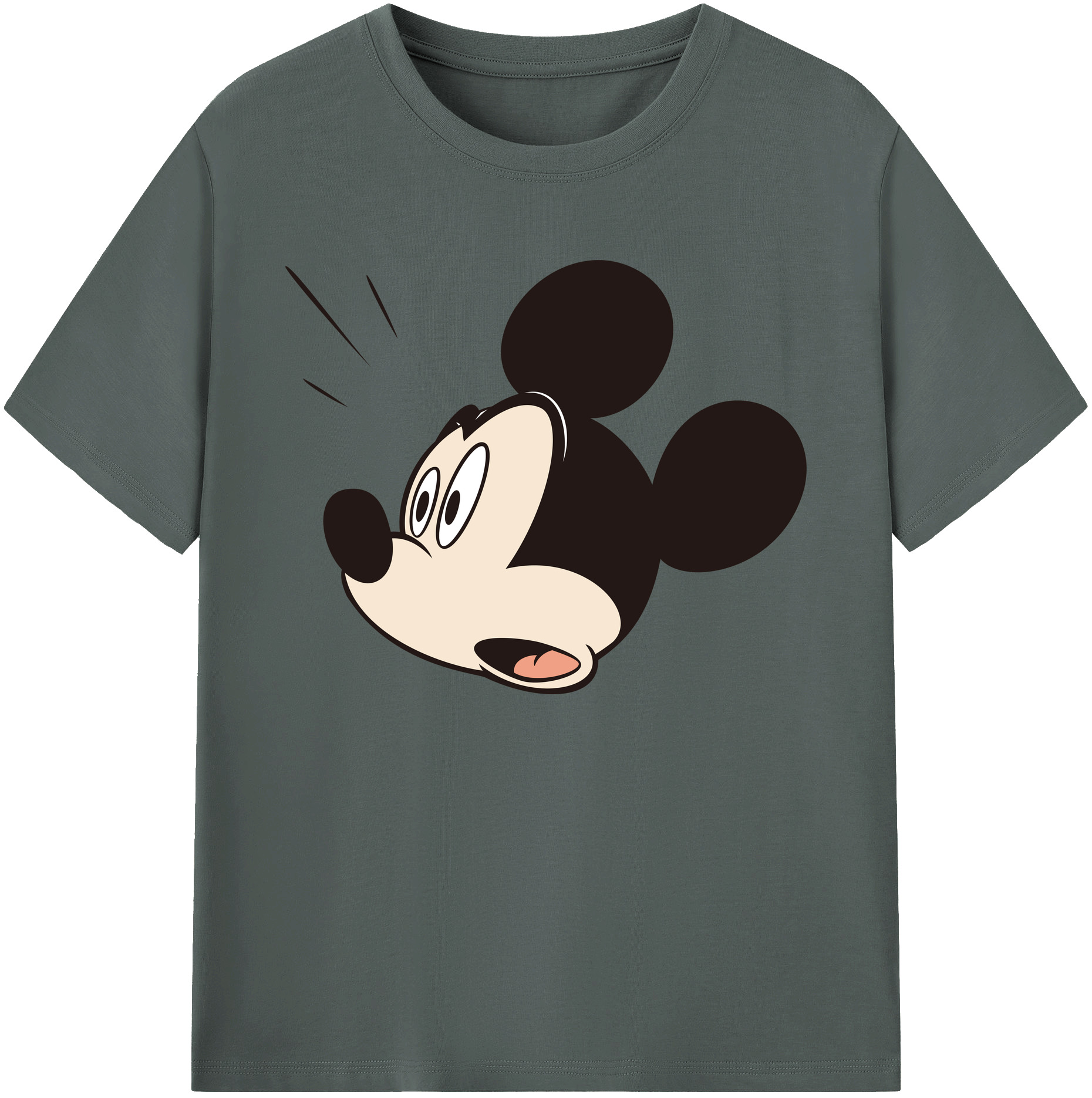 ミッキーマウス Mickey Mouse 綿100％ メンズ半袖Tシャツ｜肌触りやわらか＆通気性